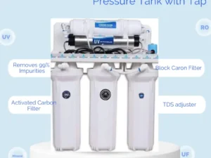 Under sink UV Water Filter with Pressure Tank & Tap